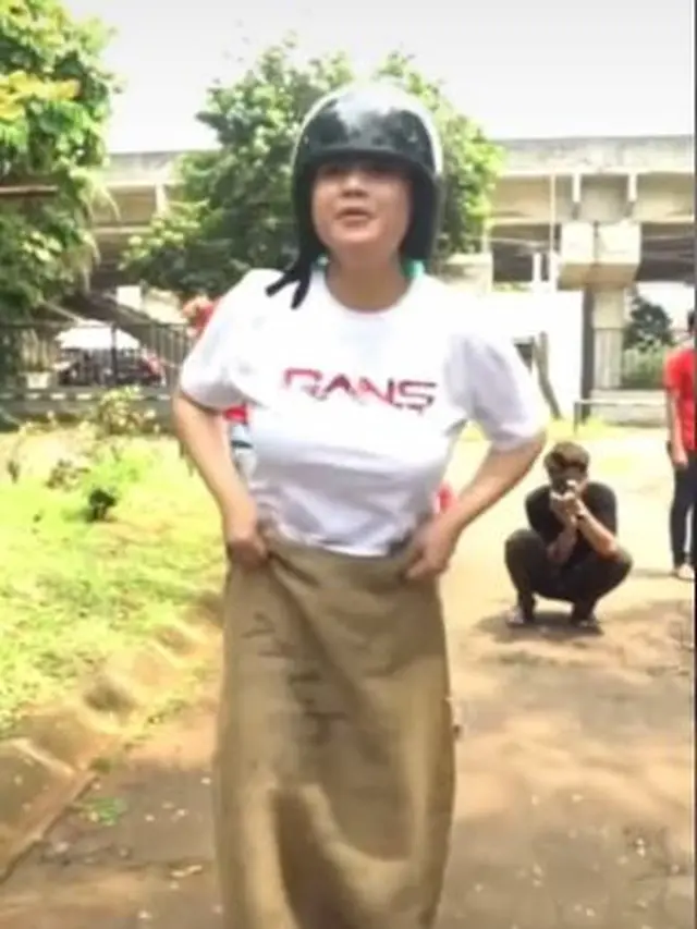 Nagita Slavina ikut lomba 17-an (TikTok/lookaatme.id)
