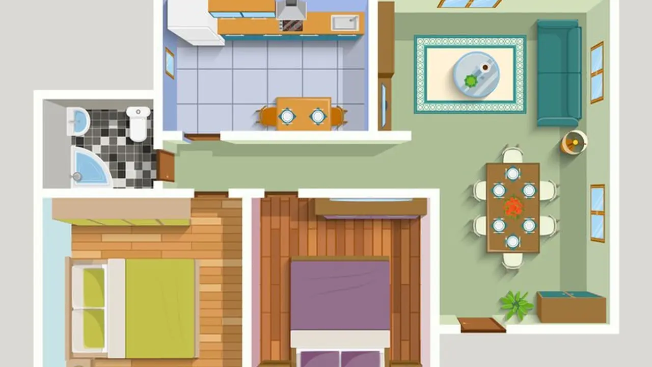 Denah Rumah Minimalis Terbaru (Foto: freepik macrovector)
