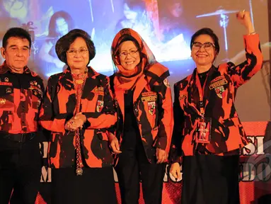 Musyawarah Nasional (Munas) Perdana Srikandi Pemuda Pancasila digelar di Hotel Sultan, Jakarta, Jumat, (1/5/2015). Sejumlah tokoh nasional tampak hadir dalam acara tersebut.(Liputan6.com/Helmi Afandi)