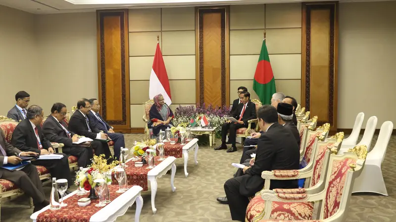 Presiden Jokowi lakukan pertemuan dengan PM Bangladesh