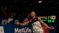 Ihsan Maulana Mustofa sukses mengikuti jejak Jonatan Christie menembus babak perempat final Indonesia Open 2016.