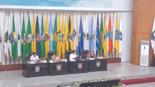 Rapat Koordinasi Pengendalian Fiskal Tahun 2023 Dirangkaian dengan Penyerahaan Insentif Fiskal, Jakarta (6/11/2023). (Ayu/Merdeka.com)
