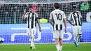 Pemain Juventus tak mampu menutupi kekecewaan setelah dipermalukan VfB Stuttgart di matchday ketiga Liga Champions. (Marco Alpozzi/LaPresse via AP)