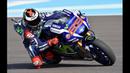 Pebalap Movistar Yamaha, Jorge Lorenzo, hanya mampu berada di peringkat ke-14 dengan catatan waktu 1 menit 42,819 detik.