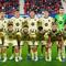 Starting XI skuad Barcelona saat bermain di markas Osasuna di pekan ke-34 Liga Spanyol 2025/2026 di El Sadar, Minggu (03/05/2026) dini hari WIB. (AP Photo/Miguel Oses)