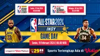 Link Live Streaming NBA All Star 2024 di Vidio, 19 Februari 2024. (Sumber: dok. vidio.com)