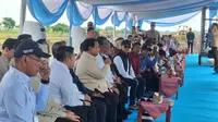 Presiden Prabowo Subianto meluncurkan Gerakan Indonesia Menanam (Gerina) yang merupakan gagasan Ustadz Adi Hidayat. (Liputan6.com/Lizsa Egeham)