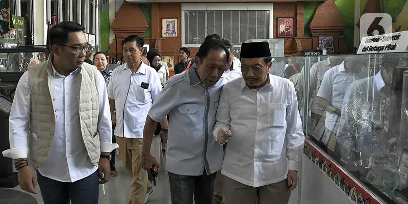 Berharap Dukungan, Ridwan Kamil-Suswono Datangi Kediaman Sutiyoso