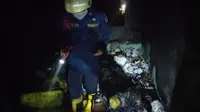 Gudang vaksin Covid-19 di Puskesmas Sumur Batu Jakarta Pusat terbakar. (Liputan6.com/Ady Anugrahadi)