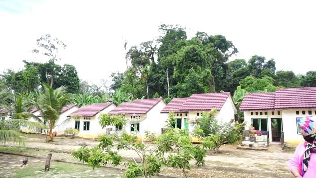 Rumah khusus (rusus) tipe 28 sebanyak 23 unit untuk masyarakat Suku Anak Dalam di Kabupaten Merangin, Jambi.