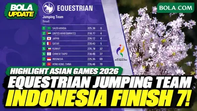 Highlight perjuangan tim equestrian jumping Indonesia pada Asian Games Aichi-Nagoya 2026. Indonesia finis di peringkat ketujuh dengan total 225,35 poin dan 69 penalti. Saksikan rangkaian momen pertandingan hingga hasil akhir perjuangan Indonesia di n...