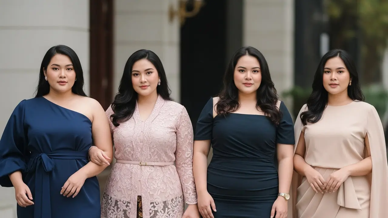 Baju Kondangan untuk Wanita Gemuk