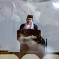 Menteri Agama Fachrul Razi saat memberikan ceramah dalam salat Jumat di Masjid Istiqlal, Jakarta, Jumat (1/11/2019). Menag Fachrul Razi memberikan ceramah dengan tema persatuan 'Merajut Persatuan dan Kesatuan'. (Liputan6.com/ Faizal Fanani)