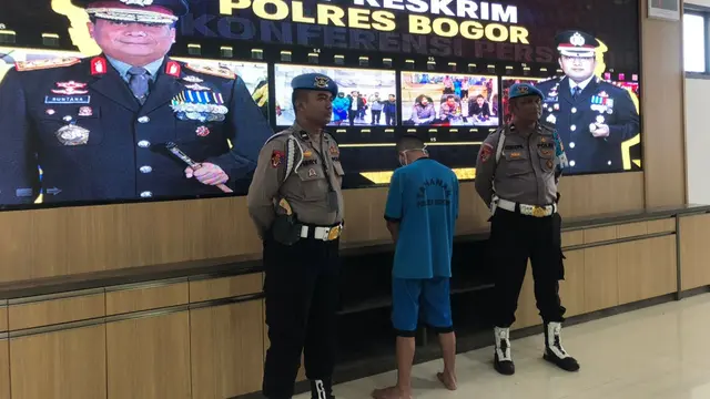 DA (35), tersangka kasus mutilasi dalam koper di Bogor, Jawa Barat.