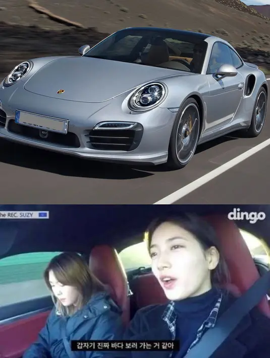 Suzy mempunyai mobil Porsche, mobil mewah ini berharga Rp 1,9 miliar. (Foto: koreaboo.com)