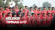 Berita Video, proses seleksi pemain timnas Indonesia U-17 untuk Piala Dunia U-17 di Persija Training Ground, Nirwana Park, Depok pada Sabtu (22/7/2023).