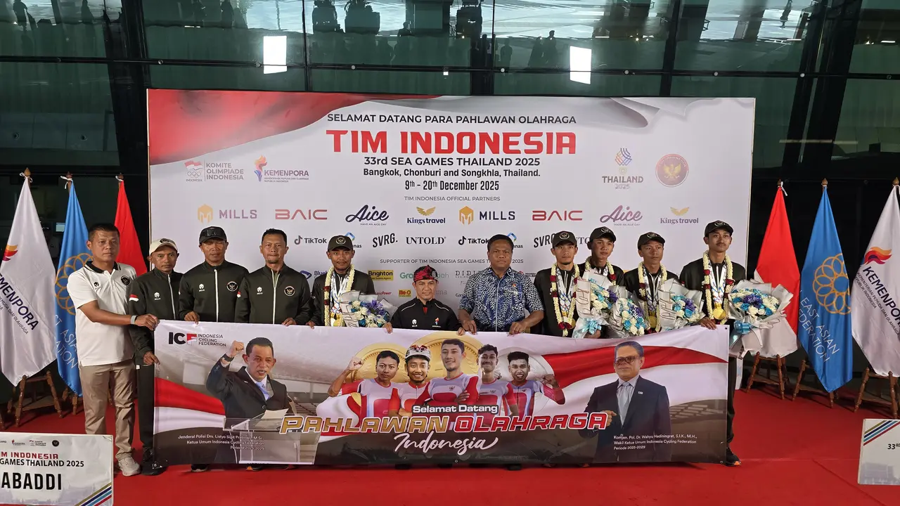 Tim balap sepeda road Indonesia kembali ke tanah air