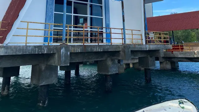 Pelabuhan Gili Trawangan di Lombok,, Nusa Tenggara Barat.