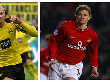 Liga Champions sebagai ajang kompetisi klub-klub terbaik di Eropa dipenuhi dengan para striker tajam dari berbagai negara, tak terkecuali Norwegia. Tercatat 5 pemain asal Norwegia dengan raihan gol terbanyak sepanjang sejatah Liga Champions. Siapa saja? (Kolase AFP)