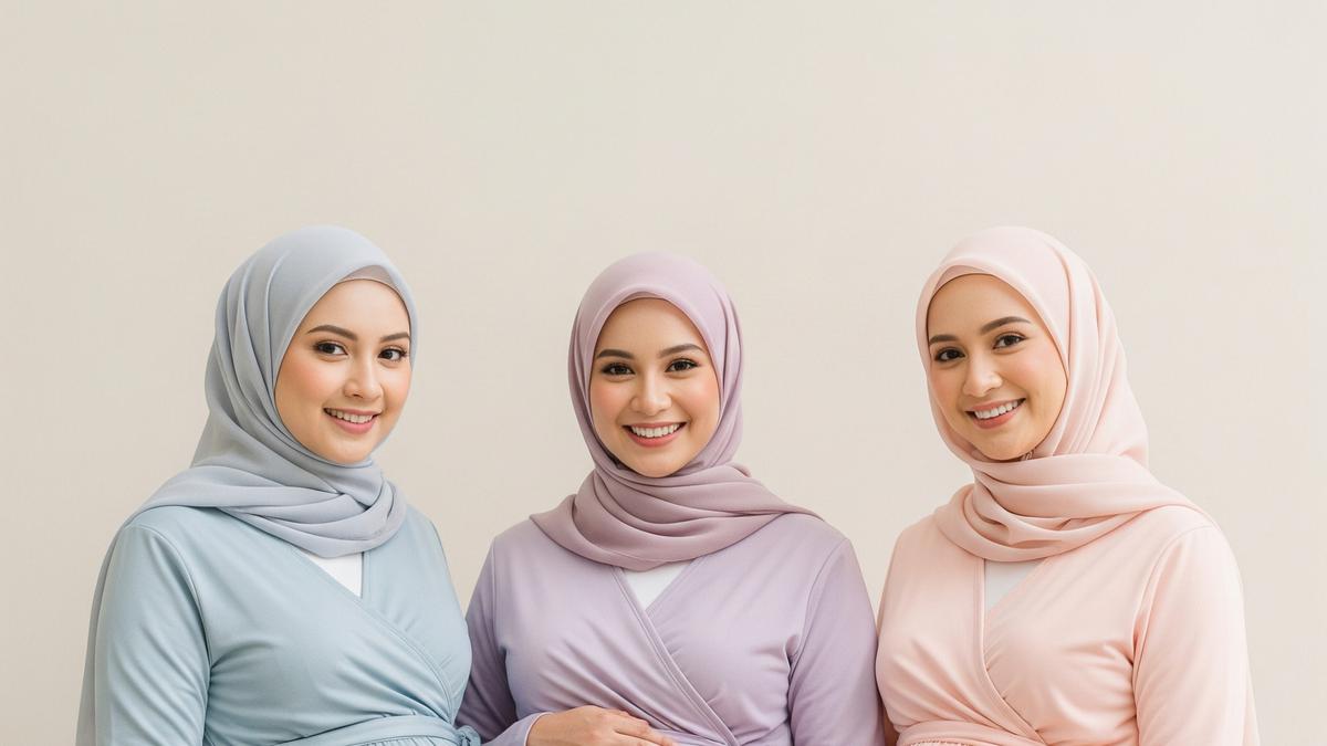 10 Outfit Ibu Hamil Hijab Populer 2025, Paduan Gaya Modern dan Nyaman