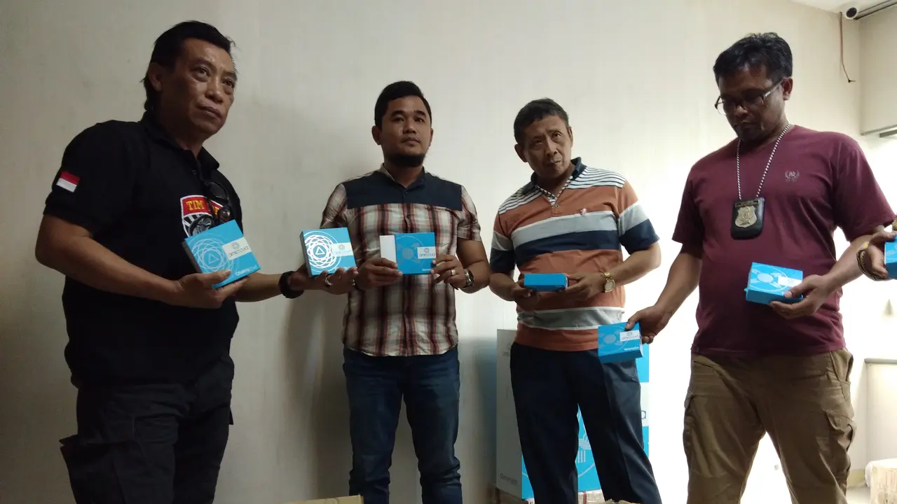 Penggeledahan Kantor QNet Jakarta