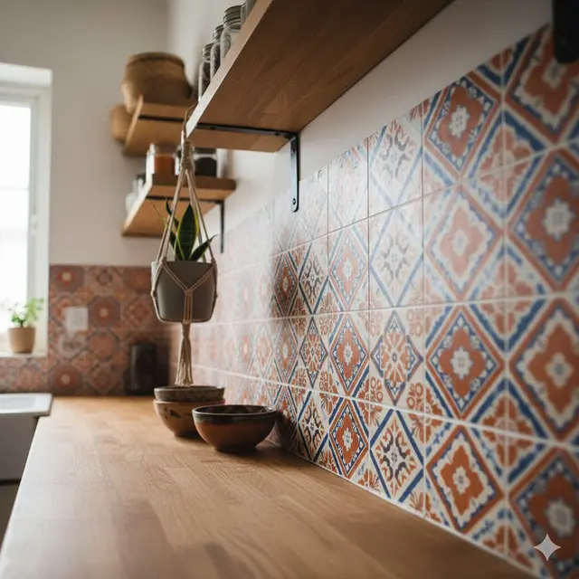 Desain Dapur Rumah Sederhana Gaya Bohemian
