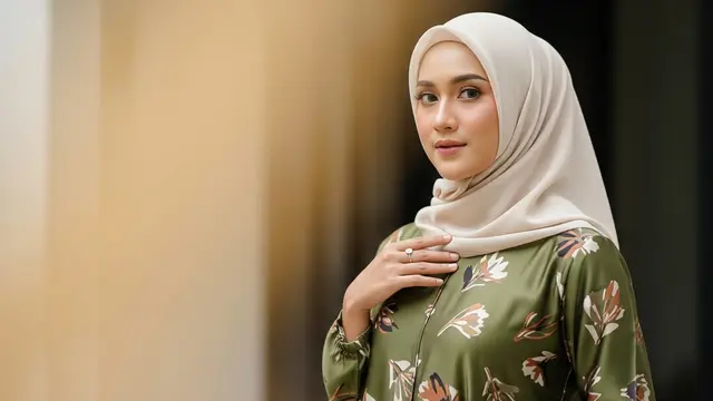 Model Gamis Warna Olive Green untuk Lebaran 2026