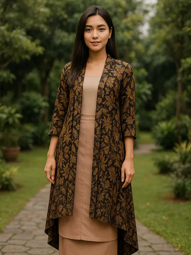 13 Inspirasi Model Tunik Batik Setelan Rok yang Simpel Tapi Mewah, Cocok untuk Segala Acara