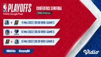 Jangan Ketinggalan, Live Streaming NBA Playoff Conference Semifinal di Vidio Pekan Ini. (Sumber : dok. vidio.com)