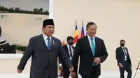 Menteri Pertahanan RI yang juga presiden terpilih 2024-2029 Prabowo Subianto saat berkunjung ke Kamboja, Jumat (6/9/2024). (Dok. Kemenhan)