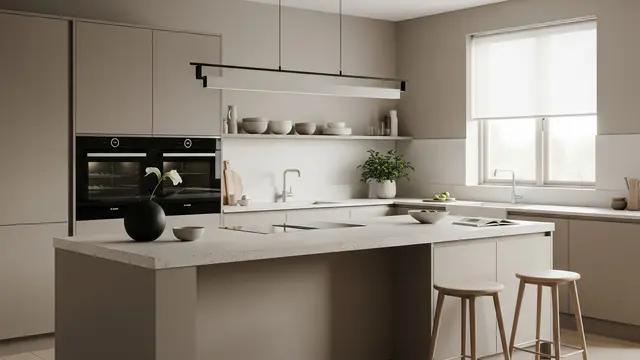 Model Cat Dapur Minimalis (Image by Gemini AI)