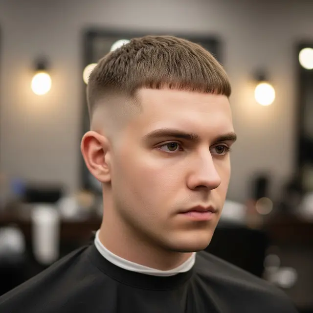 Model Rambut Pria Pendek Cepak (Image by Gemini AI)