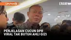 Wakil Ketua DPR, Cucun Ahmad Syamsurijal, menyampaikan penjelasan terkait video viral saat dirinya berbicara dalam sebuah forum Satuan Pelayanan Pemenuhan Gizi (SPPG) mengenai peran ahli gizi dalam program Makan Bergizi Gratis (MBG).