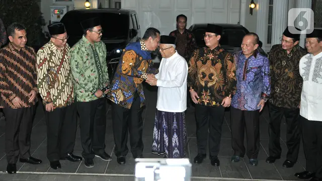 Antar Undangan Pelantikan, Pimpinan MPR Datangi Kediaman Ma'ruf Amin