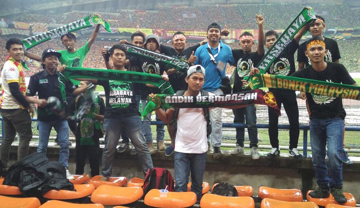 Anggota Bonek sendiri merupakan WNI yang bekerja di Malaysia. (Twitter)