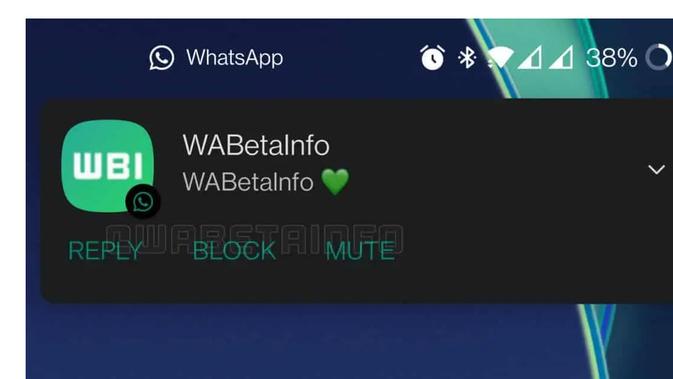 <p>WhatsApp akan menghadirkan opsi pemblokiran kontak dengan lebih mudah. (Foto: WABetaInfo).</p>