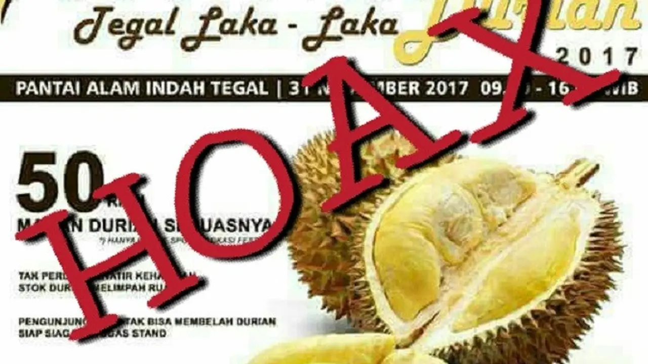 Poster hoax festival durian
