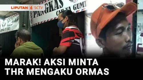 VIDEO: Pria Ngaku Ormas Minta THR ke Tukang Cukur di Jaksel, Beraksi dalam Kondisi Mabuk