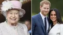 Ratu Elizabeth II sepertinya masih belum selesai memanjakan cucunya, Pangeran Harry dan Meghan Markle usai keduanya menikah. (Getty Images/Harper's Bazaar)