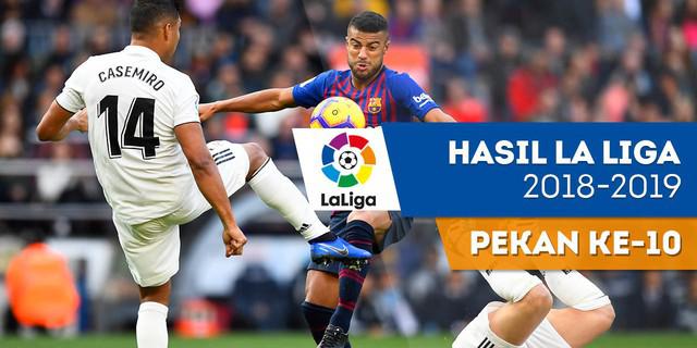 VIDEO: Hasil La Liga Pekan ke-10, Barcelona Bungkam Real Madrid 5-1