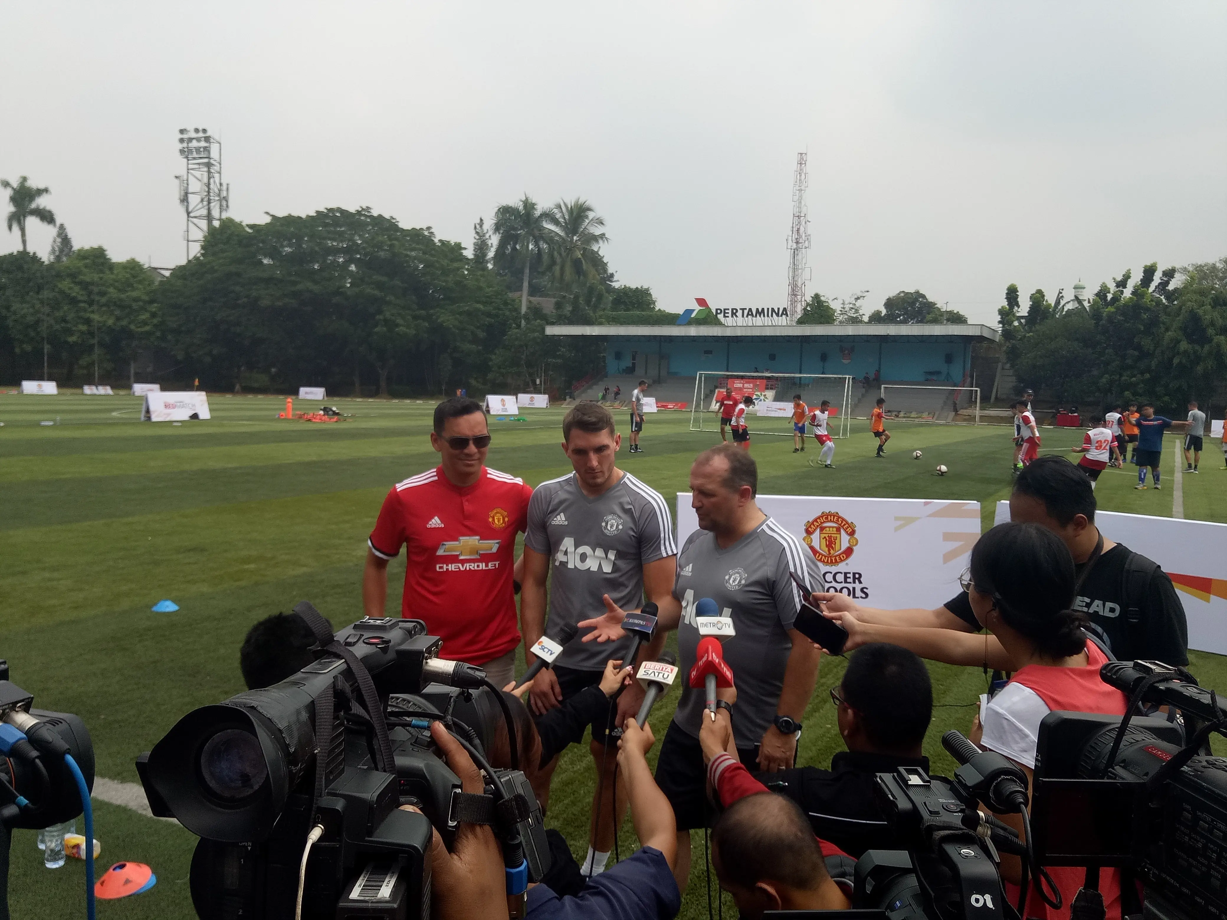 Manchester United Soccer School di Jakarta (Liputan6.com / Jonathan Pandapotan)