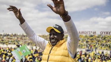 William Ruto yang menjabat sebagai wakil presiden sejak 2013 kini jadi presiden Kenya. (Marco Longari/AFP)