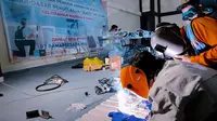 Puluhan pemuda Manggar Baru, Balikpapan Timur saat mengikuti pelatihan basic welding yang digelar PAMA dan pemerintah daerah.
