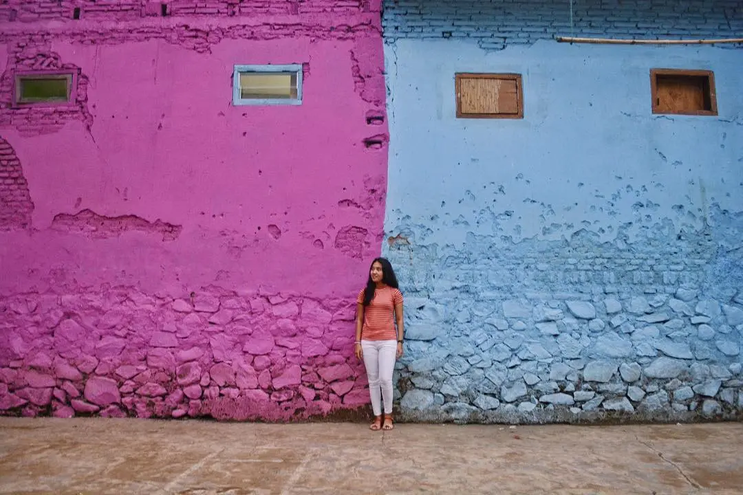 Kampung Warna-warni Jodipan, Malang, Jawa Timur. (Sumber Foto: zanualita/Instagram)