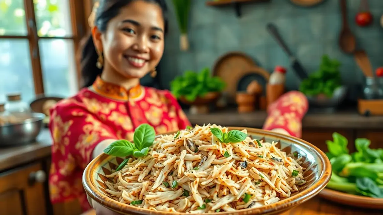 resep tongkol suwir kemangi