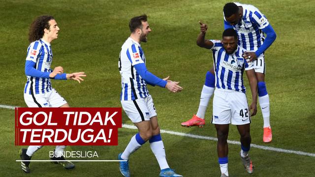 Berita Video 5 Gol Tak Terduga Bundesliga Pekan 26, Cek Torehan Pemain Hertha Berlin Saat Berhadapan dengan Bayer Leverkusen