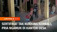 Seorang pria bersenjata tajam mengamuk dan menyerang sejumlah pegawai di Kantor Desa Jatibanteng, Situbondo, Jawa Timur. Pelaku diduga mengamuk lantaran sertifikat rumah dan tanahnya yang diagunkan ke bank oleh Kepala Desa tak kunjung dikembalikan.