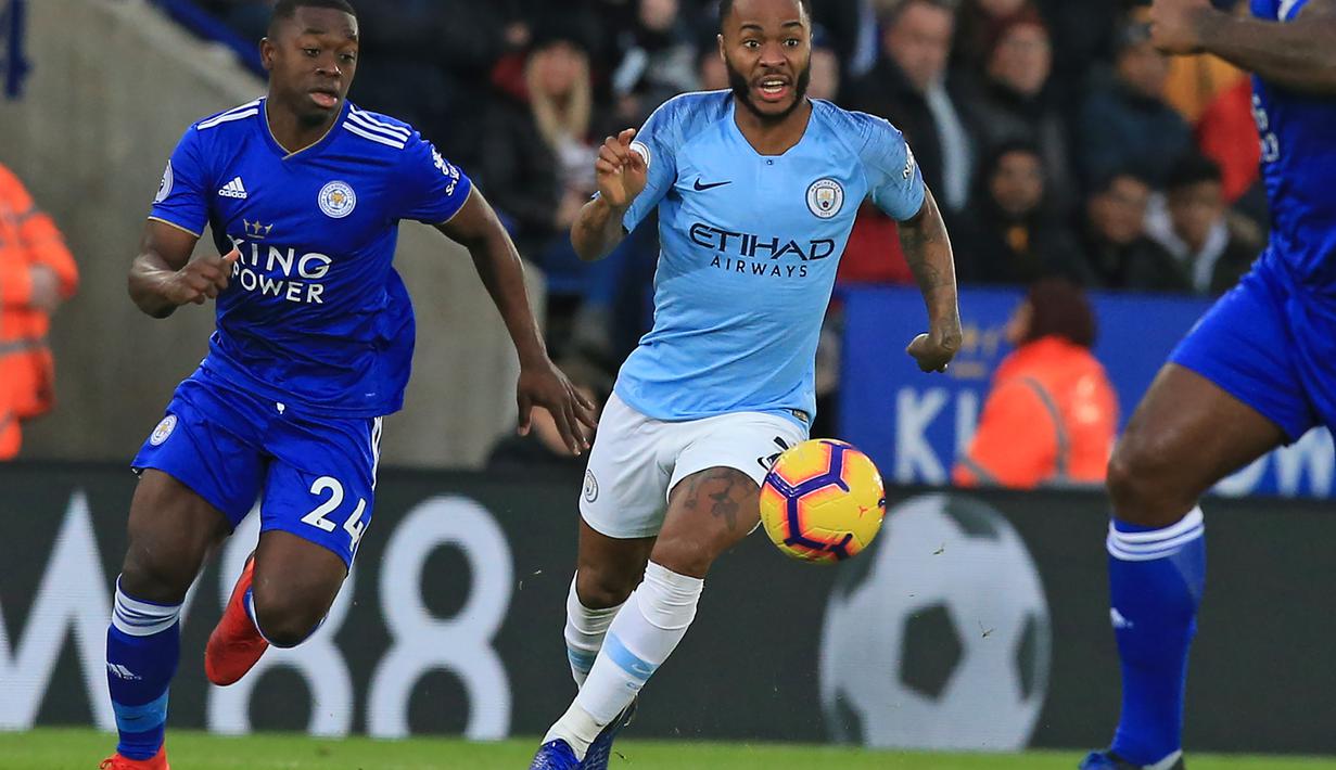 6. Raheem Sterlin (Manchester City) – 9 gol dan 7 assist (AFP/Oli Scarff)