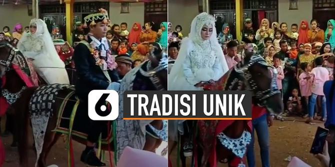 VIDEO: Tradisi Syukuran Pernikahan Unik di Kebumen, Kudanya Jadi Perhatian
