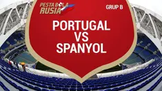 Portugal dan Spanyol berbagi poin setelah mengakhiri laga dengan skor 3-3 pada laga pertama kedua negara di Grup B Piala Dunia 2018, Jumat (15/6/2018) atau Sabtu dini hari WIB.
